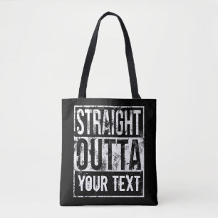 Tote Bag Extérieur Droit - Ajouter Votre Texte Vintage Pers