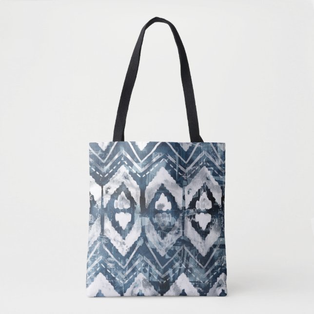 Tote Bag Extraction d'Indigo - Géométrique (Devant)
