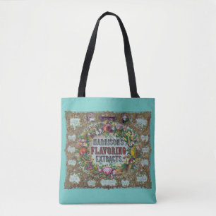 Tote Bag Extraits de cuisson de fruits à fleurs victoriens