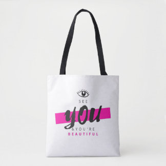 Tote Bag Eye See You & You are Beautiful Fourre-tout