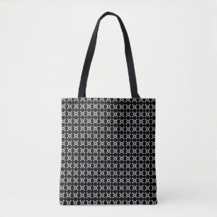 Tote Bag Eyeball et Crossbones (répétition, BG foncé)