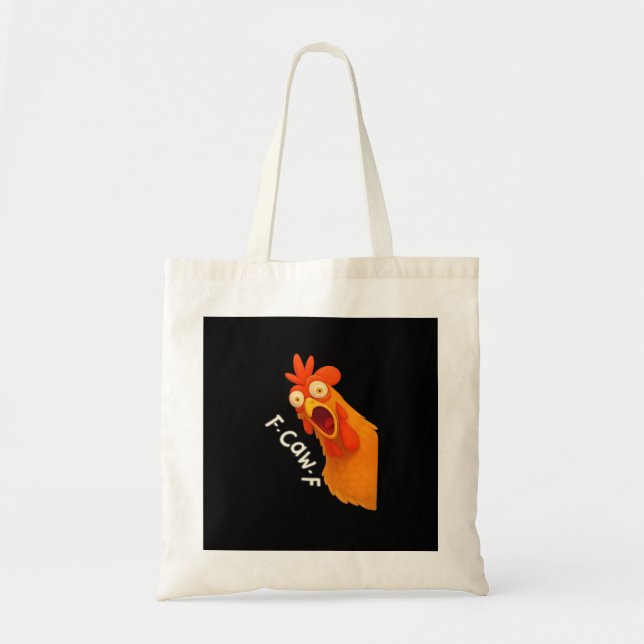 Tote Bag F-Caw-F Chicken Retro Classic (Devant)