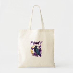 Tote Bag F-Caw-F Drôle Corbeau Corneille Saison Épouvante H