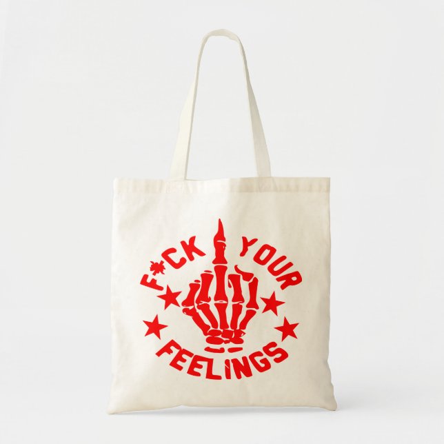 Tote Bag F*CK vos sentiments #USAPatriotGraphics © (Devant)