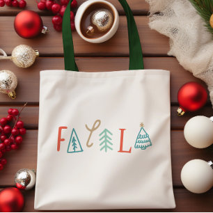 Tote Bag Fa La La Funny Noël Arbre Vacances