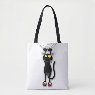 Tote Bag Fabric de Cat funny