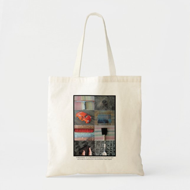 Tote Bag Fabrication de documents de collage (Devant)