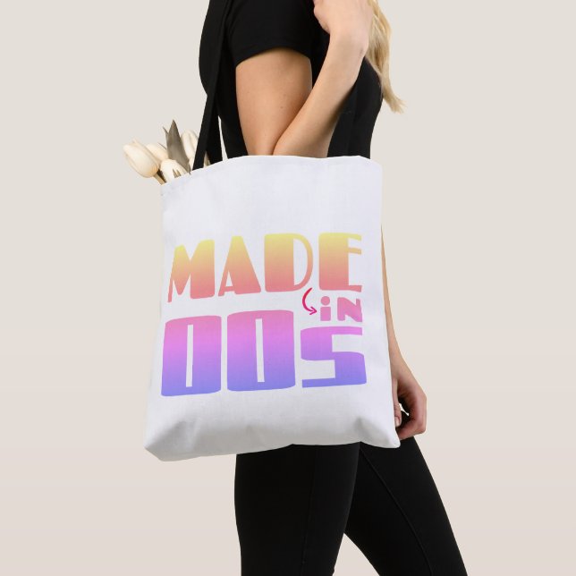 Tote Bag Fabriqué dans les années 100 - Vibes nostalgiques (De près)