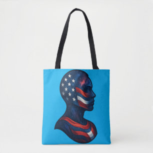 Tote Bag "Fabriqué d'étoiles et de rayures" - Celestio Amer