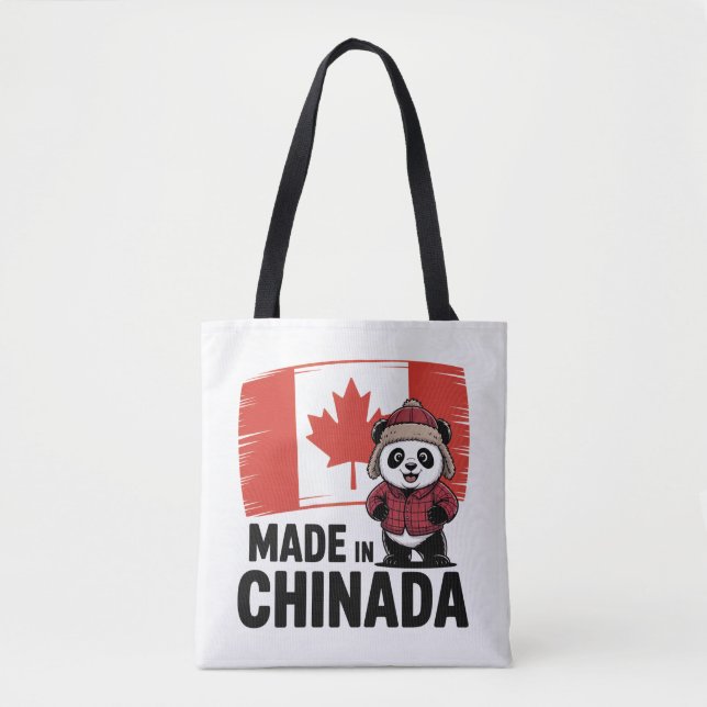 Tote Bag Fabriqué en Chinada Panda - Chinois Canadien (Devant)