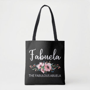Tote Bag Fabuela Définition I - Fabela Flowery Abuela