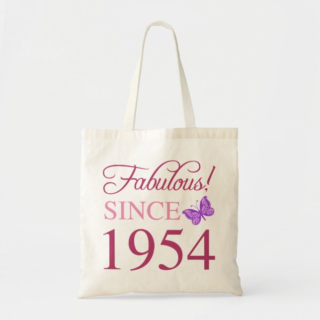 Tote Bag Fabuleux depuis 1954 70e anniversaire (Devant)