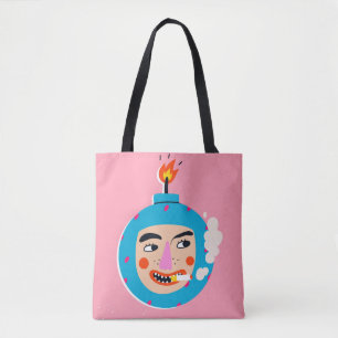Tote Bag Face de boom Abstraite