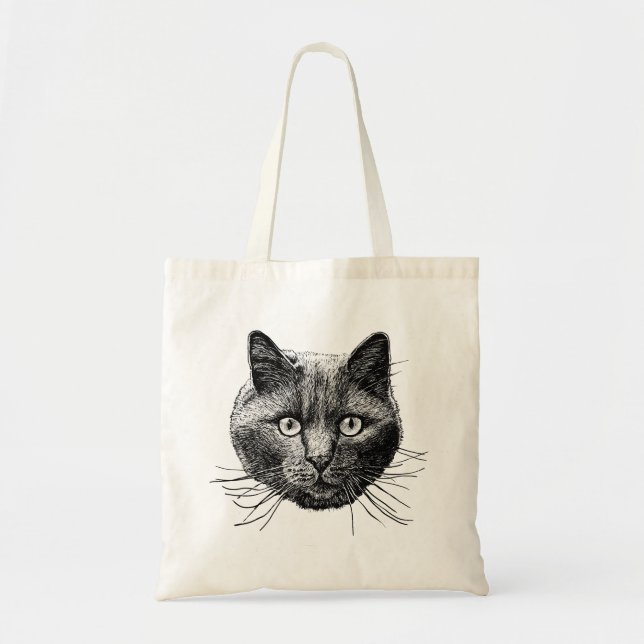 Tote Bag Face de chat (Devant)