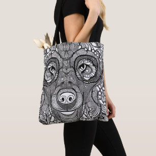 Tote Bag Face de l'ours Fourre-tout
