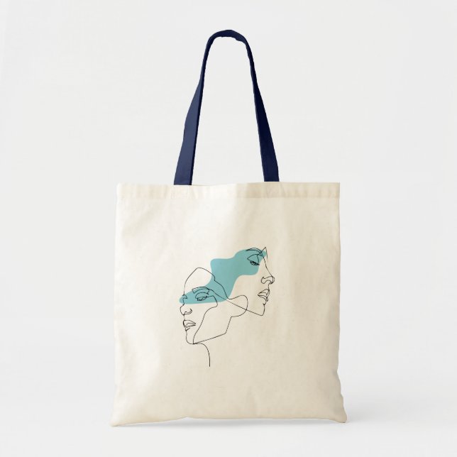 Tote Bag Facette Abstraite (Devant)