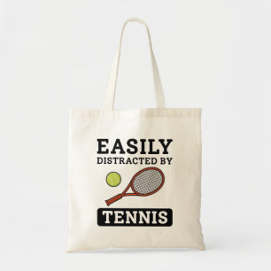 Tote Bag Facilement Distrait Par Le Tennis