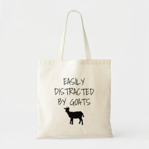 Tote Bag Facilement Distrait Par Les Chèvres