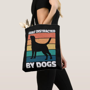 Tote Bag Facilement Distrait Par Les Chiens De Mignons Amou