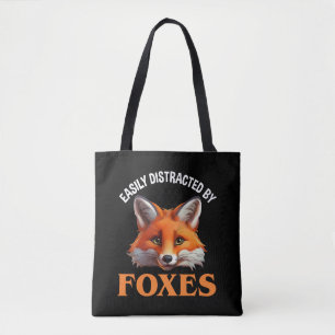 Tote Bag Facilement Distrait Par Les Renards