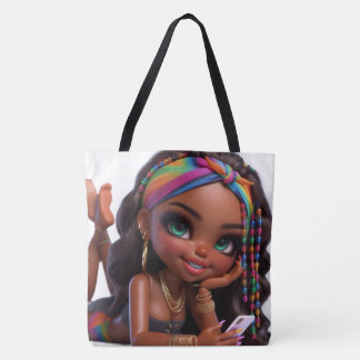 Tote Bag Faire que cela se produise CHIBI DOLL 