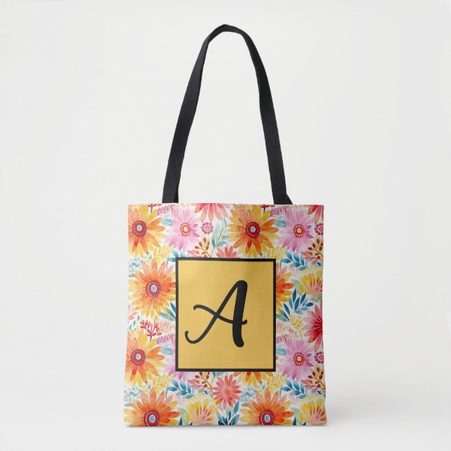Tote Bag Faisceaux colorés (Devant)