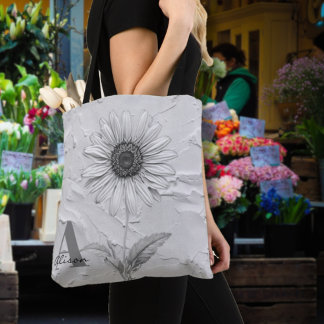 Tote Bag Faiseuse en noir et blanc personnalisée