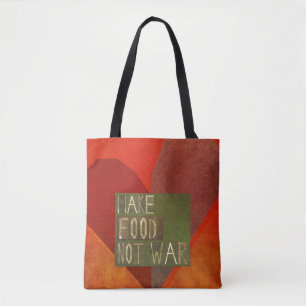 Tote Bag Faites la guerre de nourriture pas