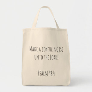 Tote Bag Faites un Joyful Noise Psalm 98 Christian