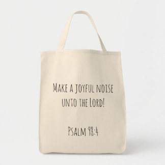 Tote Bag Faites un Joyful Noise Psalm 98 Christian
