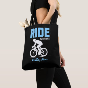 Tote Bag Faites un tour à vélo ou restez à la maison 2