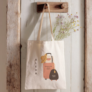 Tote Bag Faites vos valises, destination de la valise pour 