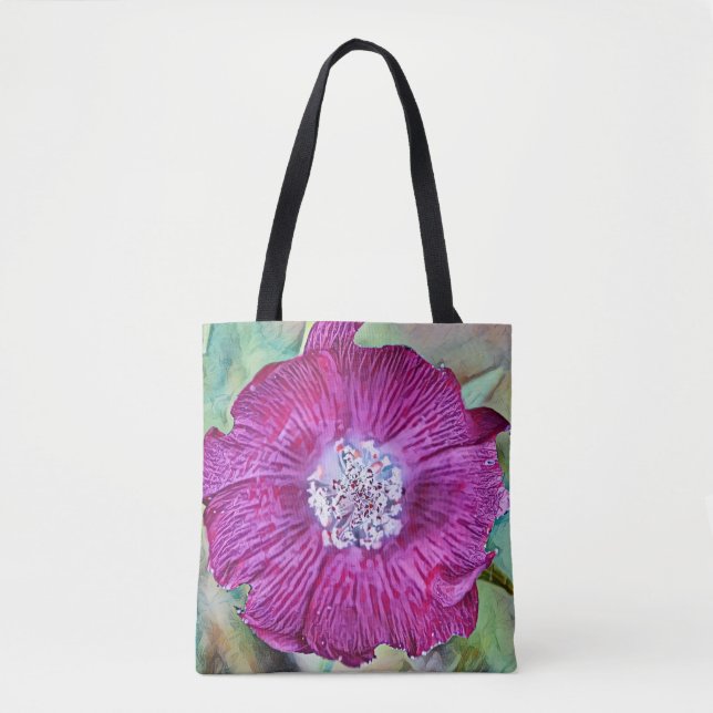 Tote Bag Faith Magenta Poppy Art Fourre-tout (Devant)