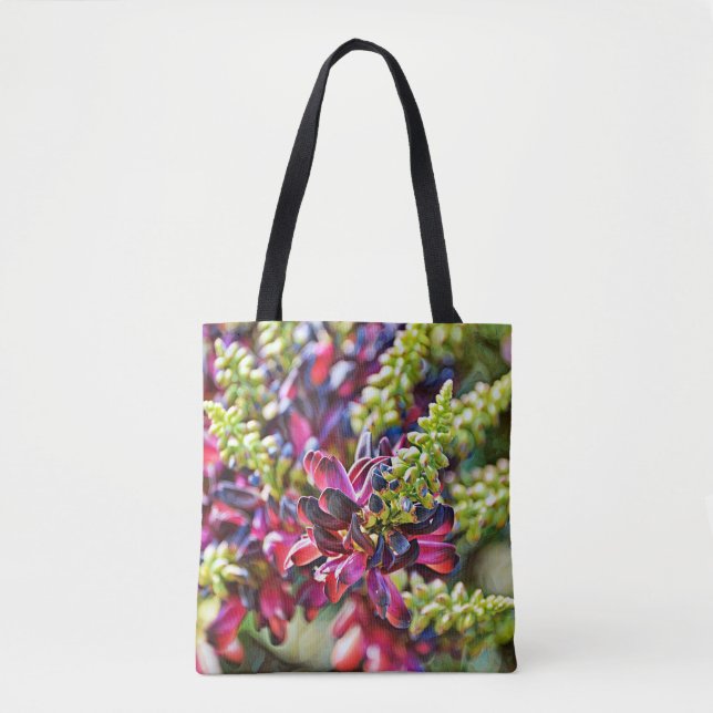 Tote Bag Faith Purple Wisteria Flower Art Fourre-tout (Devant)