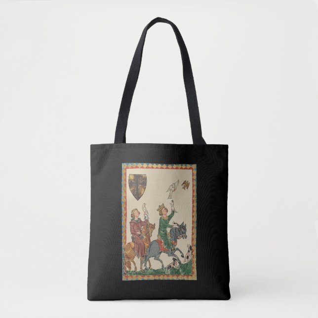 Tote Bag Falconry, 14th Century Codex Manesse (Devant)