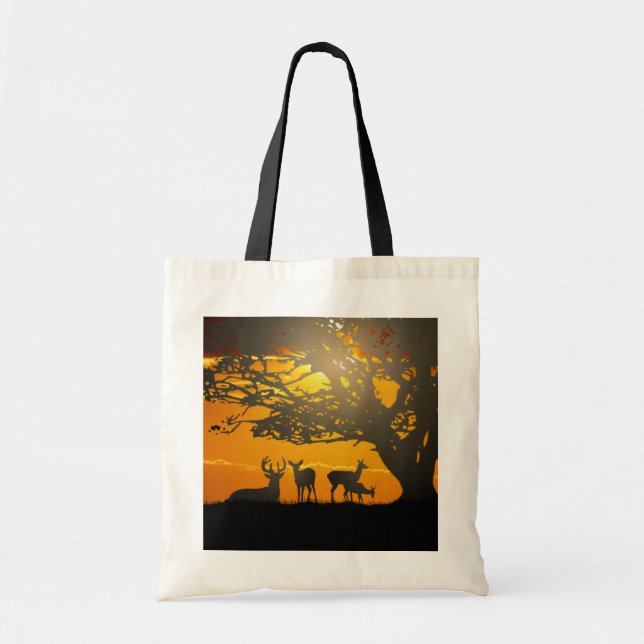Tote Bag Famille des cerfs (Devant)