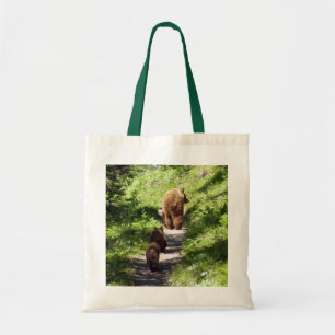 Tote Bag Famille d'ours brun