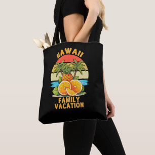 Tote Bag Famille Hawaii Vacances