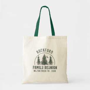 Tote Bag Family Reunion Rustic Forest Vintage Name