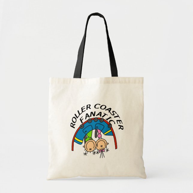 Tote Bag Fanatique de montagnes russes (Devant)