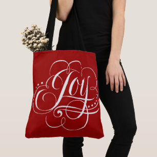 Tote Bag Fancy Joyeux Noël Calligraphie