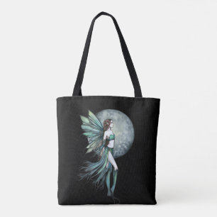 Tote Bag Fantaisie d'art de fée verte sans peur par Molly H