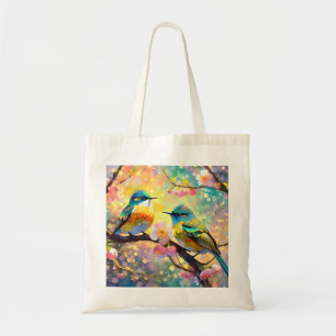Tote Bag Fantaisie de floraison de cerisier Lever de soleil
