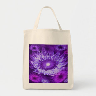 Tote Bag Fantasy Flowers Purple