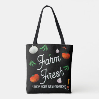 Tote Bag Farm fresh, shop your neighborhood