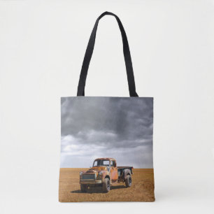 Tote Bag Farms   Old Truck in Field