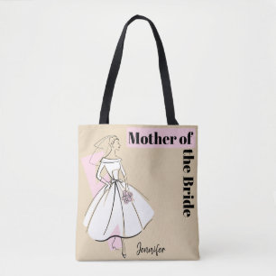 Tote Bag Fashion Mariée Neutre Mère de la mariée rose