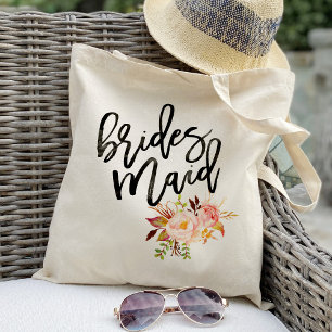 Tote Bag Faveurs de demoiselles d'honneur aux fleurs de piv