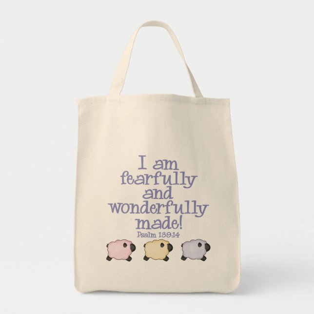 Tote Bag Fearful and Wonderful Fade - Bleu (Devant)