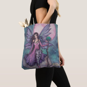Tote Bag Fée de nuit violette par Molly Harrison
